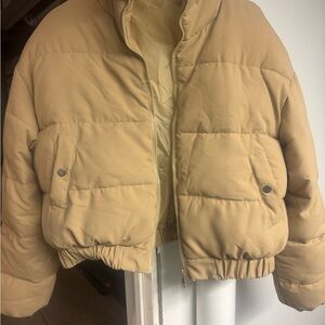 Tan Puffer Jacket